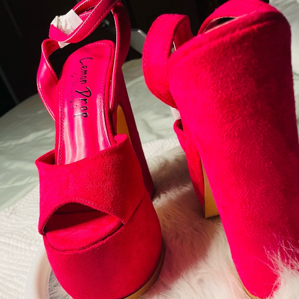 Privileged Lemon Drop V Suede Heels